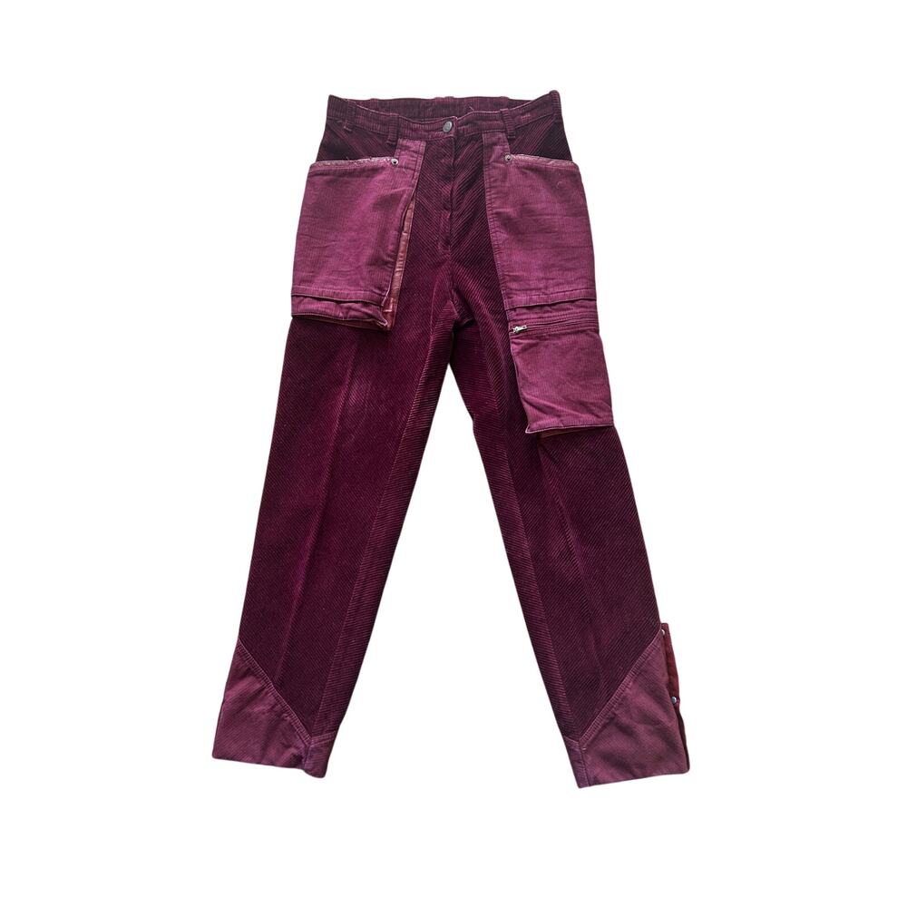 Vintage Corduroy Western Riding Pants XS High Rise Equestrian Cowboy Trousers